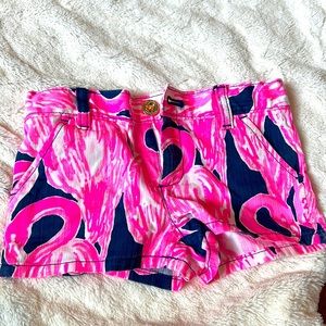 Lilly Pulitzer girls shorts size 4 with adjustable waist